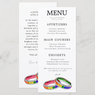 🌈 + With lovely text LGBTQ Intertwined in Pride Menu