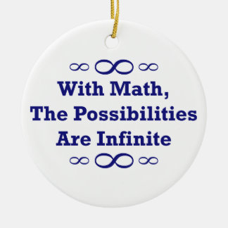 With Math, The Possibilities Are Infinite Ceramic Tree Decoration