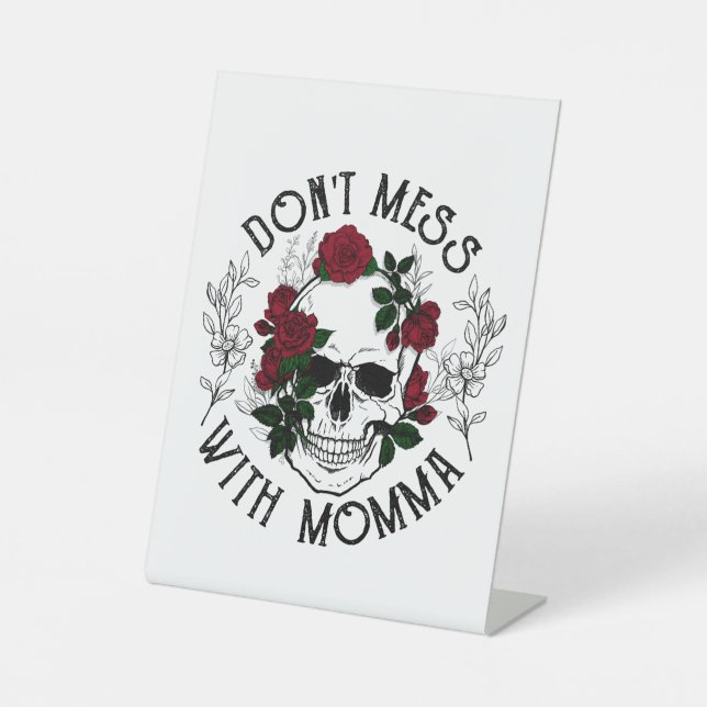 with moma wedding romantice pedestal sign (Front)