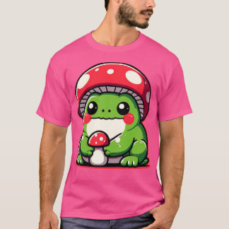With Mushroom Hat frog T-Shirt