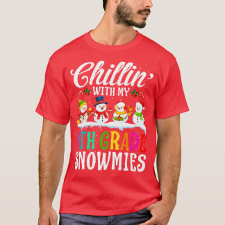 With My 4Th Grade Snowmies Teacher Xmas Gi T-Shirt
