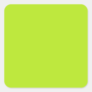 With Nothing On It Except Colour  Bright Neon Gree Square Sticker