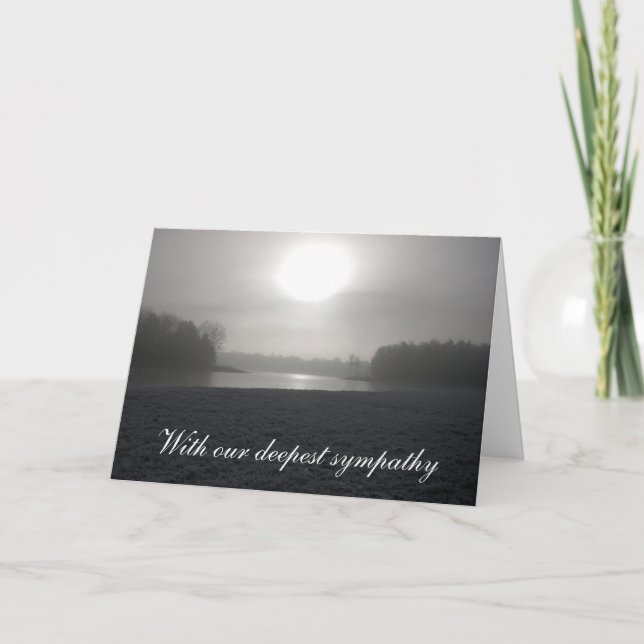 With our deepest sympathy card (Front)