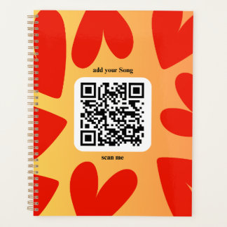 With personalized song by QR code Planner