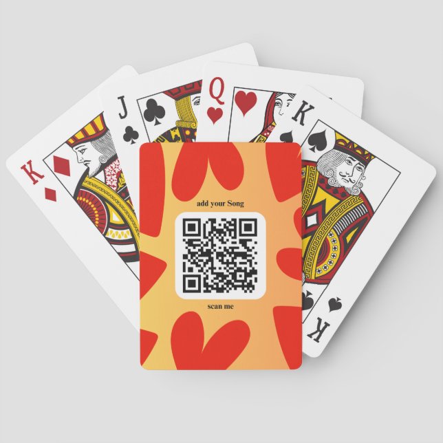 With personalized song by QR code Playing Cards (Back)