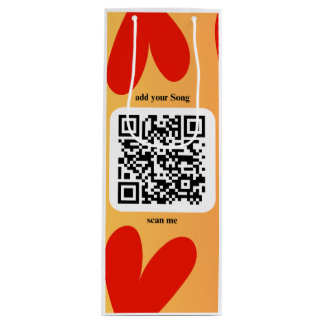 With personalized song by QR code Wine Gift Bag
