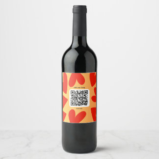With personalized song by QR code Wine Label