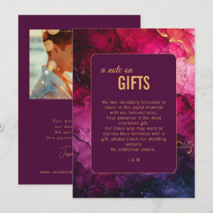 With Photo Gift Card Celestial Elegance Marble