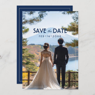 With photo Japonesque Harmony with Fuji Save The Date