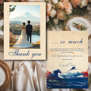With photo Japonesque Harmony with Fuji Thank You Card