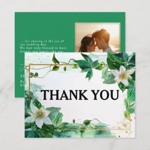 With photo Thank You with Passiflora Serenity Card