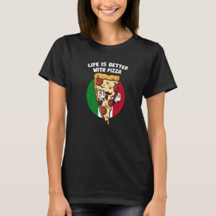 With Pizza Italian Humour Italy Food T-Shirt