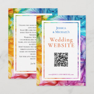 ❤️With QR + WebSite address Ethereal Bloom Enclosure Card