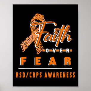 WITH RSDCRPS AWARENESS FAITH ALWAYS OVERS FEAR POSTER