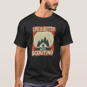 with Scouting Vintage men Outdoor Camping T-Shirt