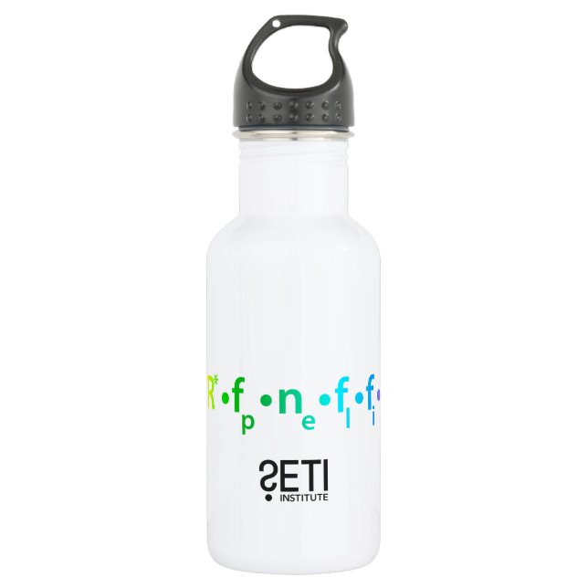 with SETI Logo 532 Ml Water Bottle (Front)