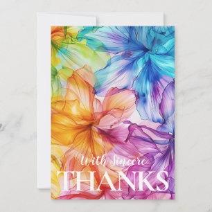 ❤️With Sincere Thanks Ethereal Bloom Thank You Card