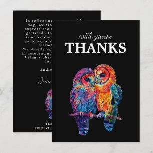With Sincere Thanks LGBTQ  Eternal Unity wedding  Thank You Card