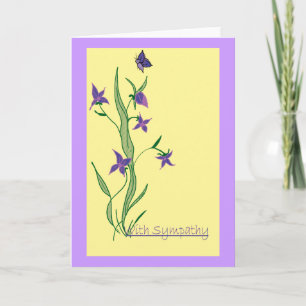 With Sympathy blank note card