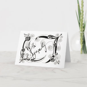 With Sympathy Card
