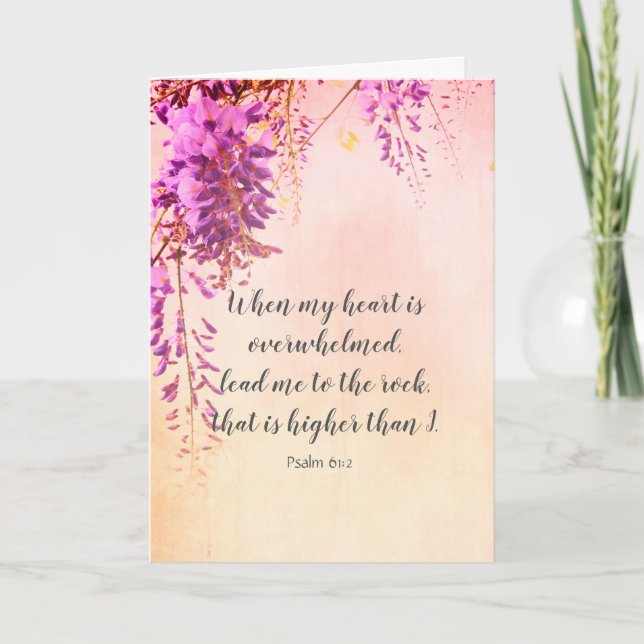 With sympathy, Christian card with scritpures (Front)