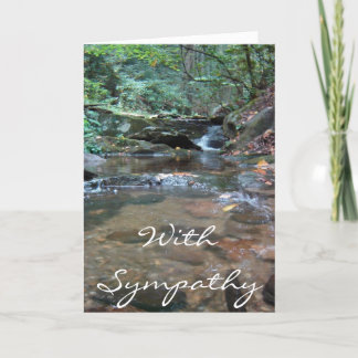 With Sympathy Customisable Card