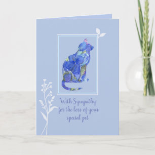 With Sympathy For Loss Of Pet Cat Card
