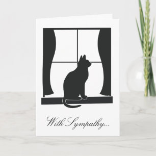 With Sympathy for the Loss of Your Cat Card