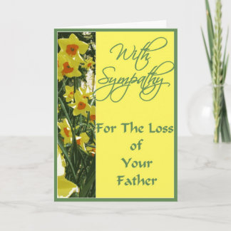 With Sympathy For the Loss of Your Father Card