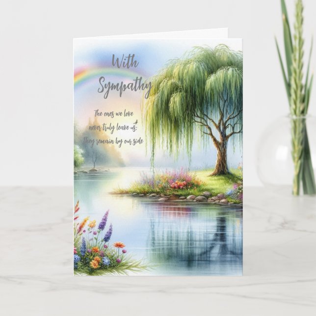 With Sympathy Greeting Card (Front)