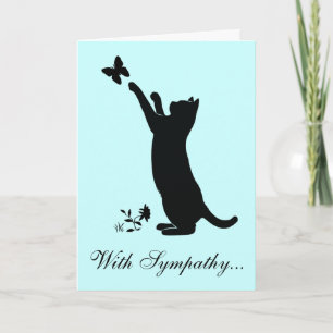 With Sympathy Loss of a Cat Card