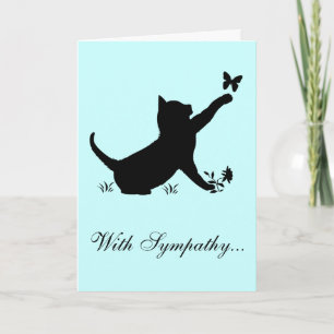 With Sympathy Loss of a Cat Card