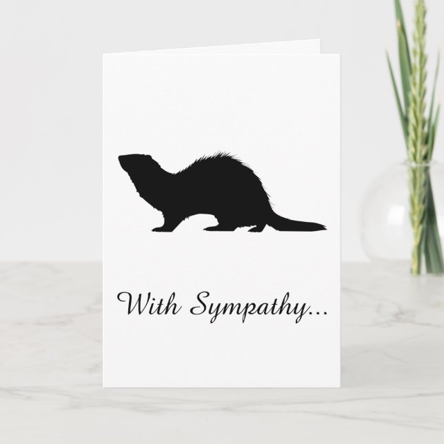 With Sympathy Loss of a Ferret Card (Front)