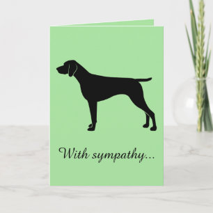 With Sympathy: Loss of German Shorthaired Pointer Card