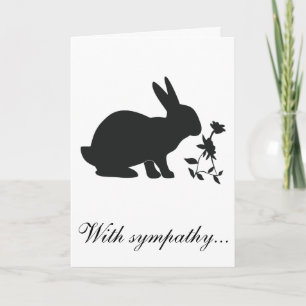 With Sympathy Loss of Your Bunny with Poem Card