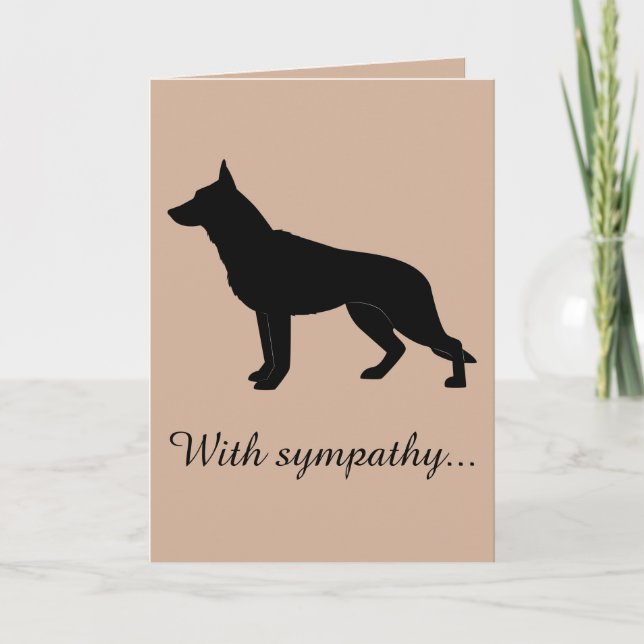 With Sympathy: Loss of Your German Shepherd Dog Card (Front)