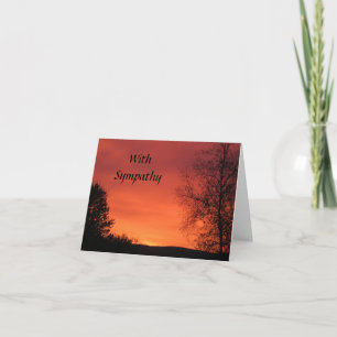 With Sympathy majestic card