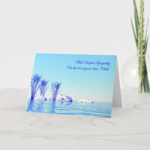 With sympathy on loss of child card
