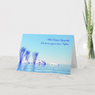 With sympathy on loss of nephew card