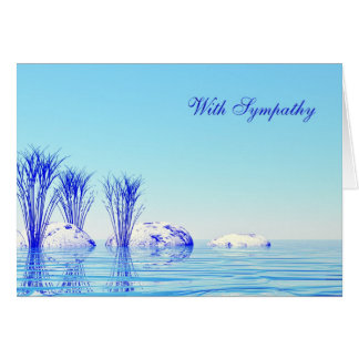 With sympathy with peaceful water