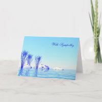 With sympathy with peaceful water