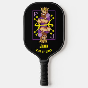 With text 👑King of dinks - pickleball Paddle