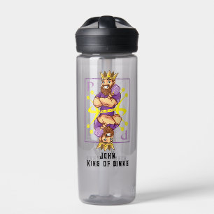 With text 👑King of dinks - pickleball  Water Bottle