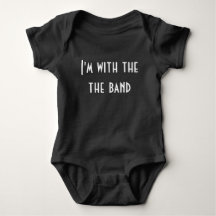 with the band humour funny GIFT baby grow 