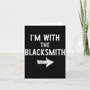 with The Blacksmith Funny Halloween Couple Costume Card