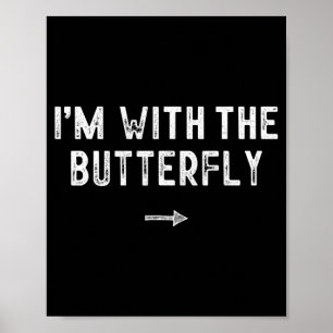 With The Butterfly Costume Matching Lazy Halloween Poster