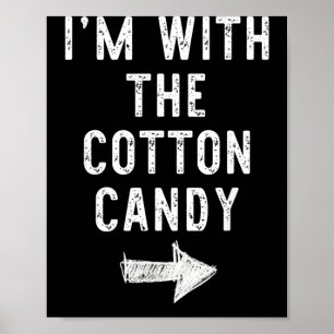 with The Cotton Candy Funny Halloween Couple Poster