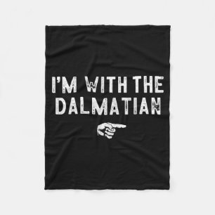 With The Dalmatian Matching Lazy Costume Halloween Fleece Blanket