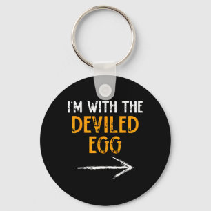 with The Deviled Egg Halloween Matching Couple Key Ring
