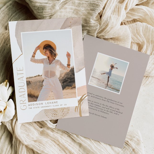 With the Flow | Photo Graduation Announcement (Creator Uploaded)